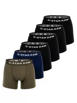 Боксеры G-Star Raw short 6er Pack, цвет schwarz/blau/schwarz/grn