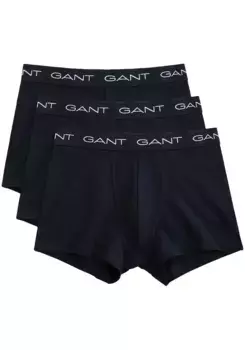 Боксеры Gant (3 шт., 3 шт.), с эластичным поясом с логотипом, цвет морской волны