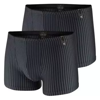 Боксеры Gtzburg Boxershorts 2 шт, цвет Schwarz / Grau gestreift