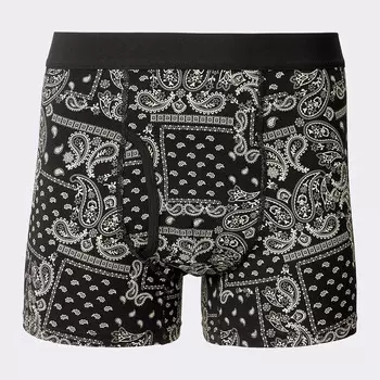 Боксеры GU с рисунком, черный