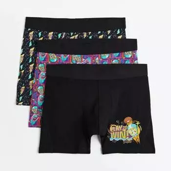 Боксеры H&amp;M SpongeBob 3-pack Xtra Life, мультиколор