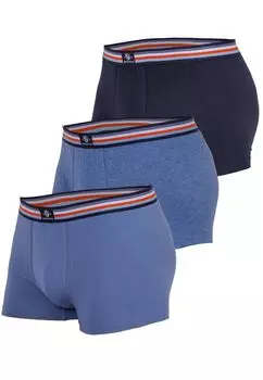Боксеры Haasis Bodywear 3er-Set: Pants, цвет navy/poseidon/stahl