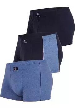 Боксеры Haasis Bodywear 3er-Set: Pants, цвет navy/jeansmeliert