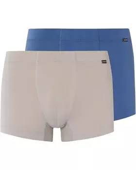 Боксеры Hanro Cotton Essentials 2-Pack, цвет Slate Blue/Mid Grey