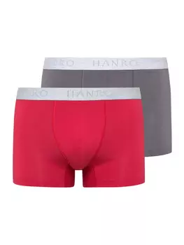Боксеры Hanro Retroshorts Cotton Essentials, цвет amaranth/mercury