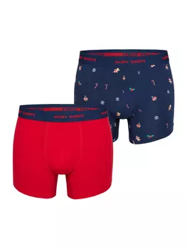 Боксеры Happy Shorts Retro Pants XMAS, цвет Gingerbread + Christmas Balls