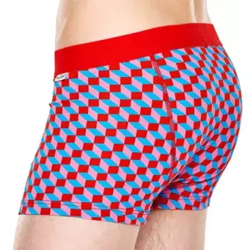 Боксеры Happy Socks Diseo Optico, красный