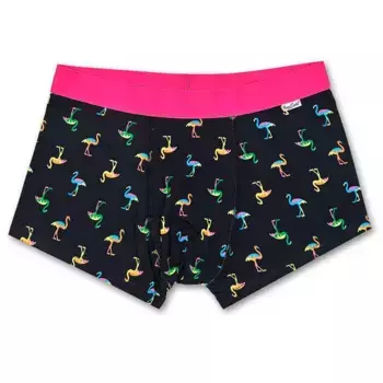Боксеры Happy Socks Flamingo, черный