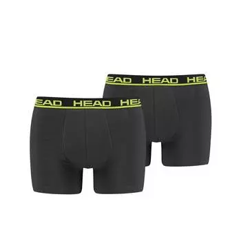 Боксеры HEAD Boxershort 2 шт, цвет Anthrazit/Gelb