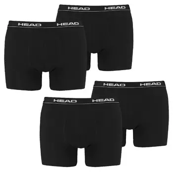 Боксеры HEAD Boxershorts 4 шт, цвет 200 - black