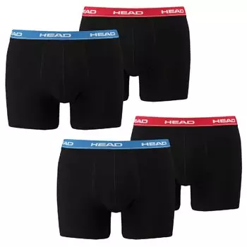 Боксеры HEAD Boxershorts 4 шт, цвет 505 - red/blue