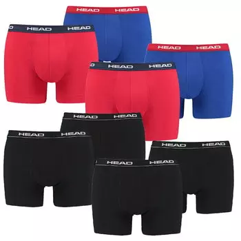 Боксеры HEAD Boxershorts Basic Boxer 8P, черный