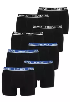 Боксеры HEAD Boxershorts Head Basic Boxer 8P, цвет Black/Black Blue