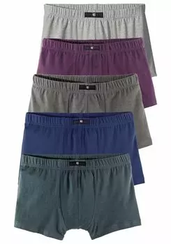 Боксеры HIS Boxer, цвет petrol, grau-meliert, blau, aubergine, grau