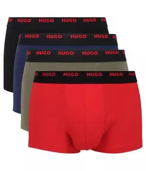 Боксеры Hugo Bodywear хлопковые 4 шт, красный
