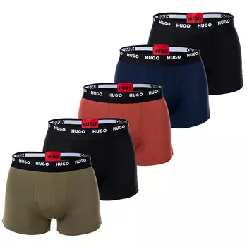 Боксеры HUGO Boxershort 5 шт, цвет Schwarz/Rot/Grn/Blau