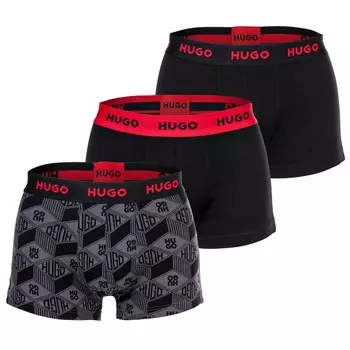 Боксеры HUGO, цвет Grey/Black