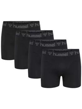 Боксеры Hummel 4er Pack elastischer Bund Jersey Stoff, черный