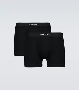 Боксеры из эластичного хлопка Tom Ford, черный
