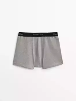 Боксеры из хлопка Massimo Dutti, серый