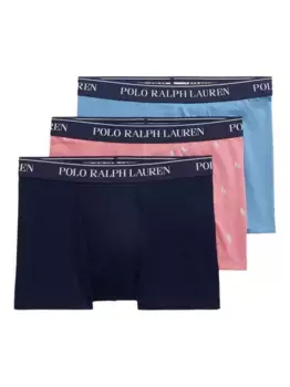 Боксеры из хлопковой смеси (упаковка из трех шт.) POLO RALPH LAUREN, синий