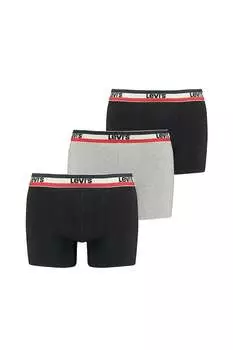 Боксеры из натурального хлопка - 3 пары Levi'S, синий