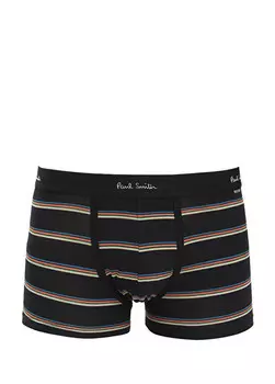Боксеры из органического хлопка с полосатым логотипом Paul Smith, черный