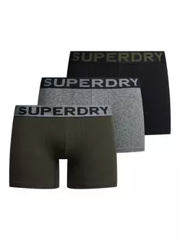 Боксеры из смеси органического хлопка Superdry, асфальтовая крошка