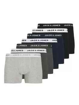 Боксеры Jack & Jones 7er Pack Basic Trunks Unterhosen JACBASIC, серый