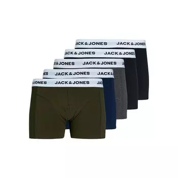 Боксеры Jack & Jones Basic White WB 5 шт, разноцветный