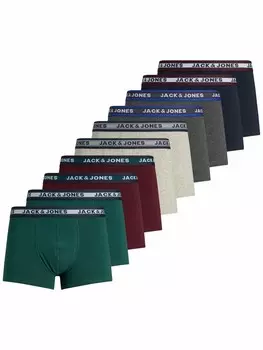Боксеры JACK & JONES Boxer shorts, цвет Graphite/Fir/Bordeaux