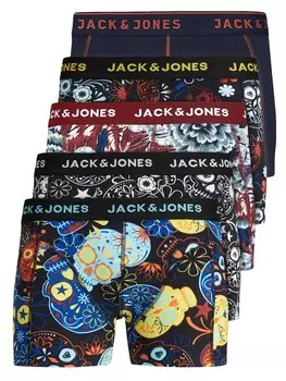 Боксеры JACK & JONES Boxer shorts JJJacvel, темно-синий/рубиново-красный/черный