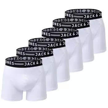 Боксеры Jack & Jones Boxershort 6 шт, белый