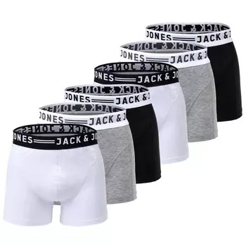Боксеры Jack & Jones Boxershort 6 шт, черный