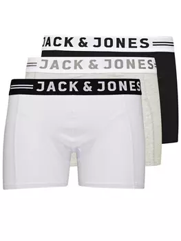 Боксеры Jack & Jones Boxershorts 'Waistband', серый