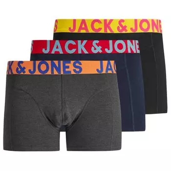Боксеры Jack & Jones Crazy Solid 3 шт, черный