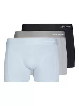 Боксеры JACK & JONES, цвет Light blue/Grey/mottled grey/Black