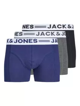 Боксеры JACK & JONES Sense, цвет Dark blue/Dark grey/Black