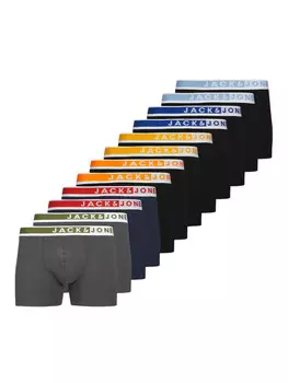 Боксеры Jack & Jones short 12er Pack, цвет schwarz/blau/grn