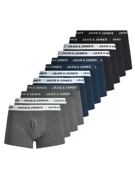 Боксеры Jack & Jones short 12er Pack, цвет schwarz/blau/grau