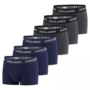 Боксеры Jack & Jones Trunk 6 шт, разноцветный