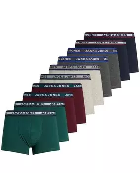Боксеры Jack & Jones Trunk JACSOLID TRUNKS 10 шт, разноцветный