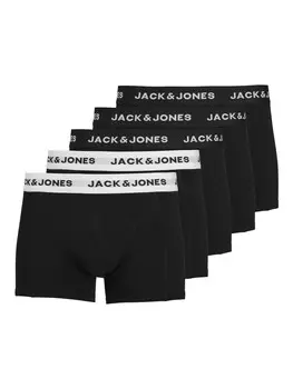 Боксеры Jack & Jones Trunks 5er Pack Solid, черный