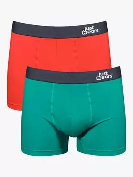 Боксеры JustWears, красный зеленый