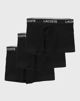 Боксеры Lacoste Boxer 3-Pack, нуар