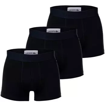 Боксеры Lacoste Boxershort 3 шт, черный