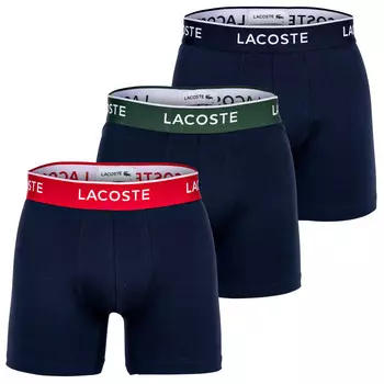 Боксеры Lacoste Boxershort 3 шт, цвет Dunkelblau/Rot/Grn