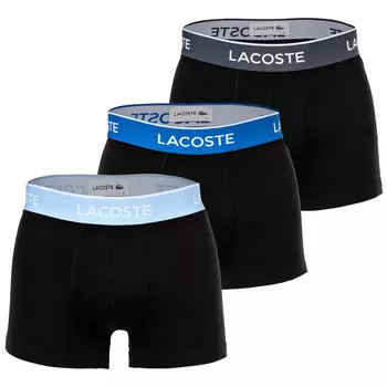 Боксеры Lacoste Boxershort 3 шт, цвет Schwarz/Blau/Grau