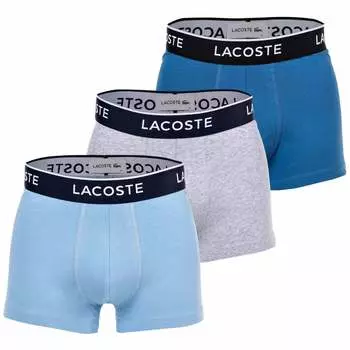 Боксеры Lacoste Boxershort 3 шт, синий