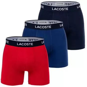 Боксеры Lacoste Boxershort 3 шт, темно-синий